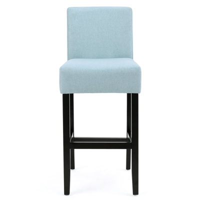 30-Inch Fabric Barstool With Solid Wood Frame (Set Of 2)