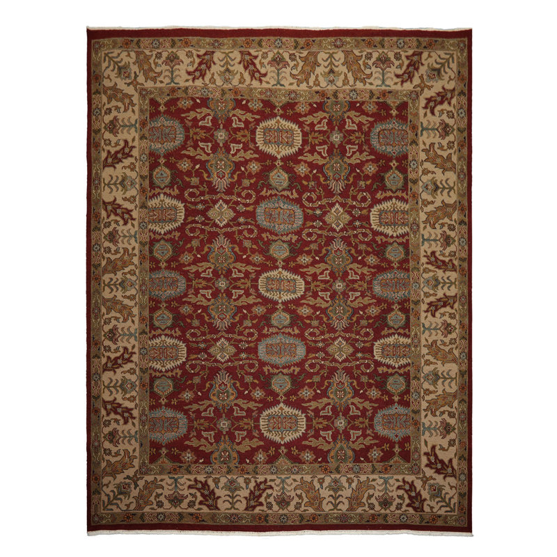 Tapis réversible en laine noué à la main 9 pi 2 po x 11 pi 11 po Nourmak
