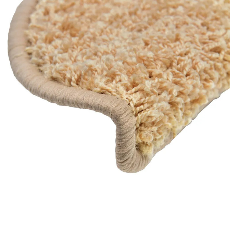 Carpet Stair Treads Cream 56x17x3 cm