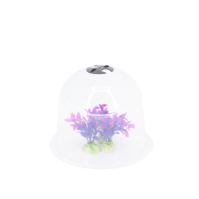 8 1/4" Tall Medium Reusable Plastic Mini Greenhouse, Garden Cloche Dome Plant Covers Frost Guard