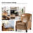 Glen Ellyn 30" W Top Grain Leather Push-Back Recliner-1569054204
