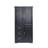 Tall And Wide Storage Cabinet With Doors For Bathroom/Office, Three Drawers, Black-129524967
