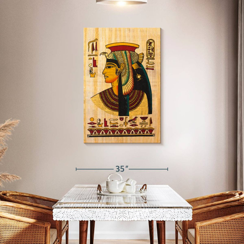Papyrus égyptien Leisha Nefertiti, H 45 po x l 30 po