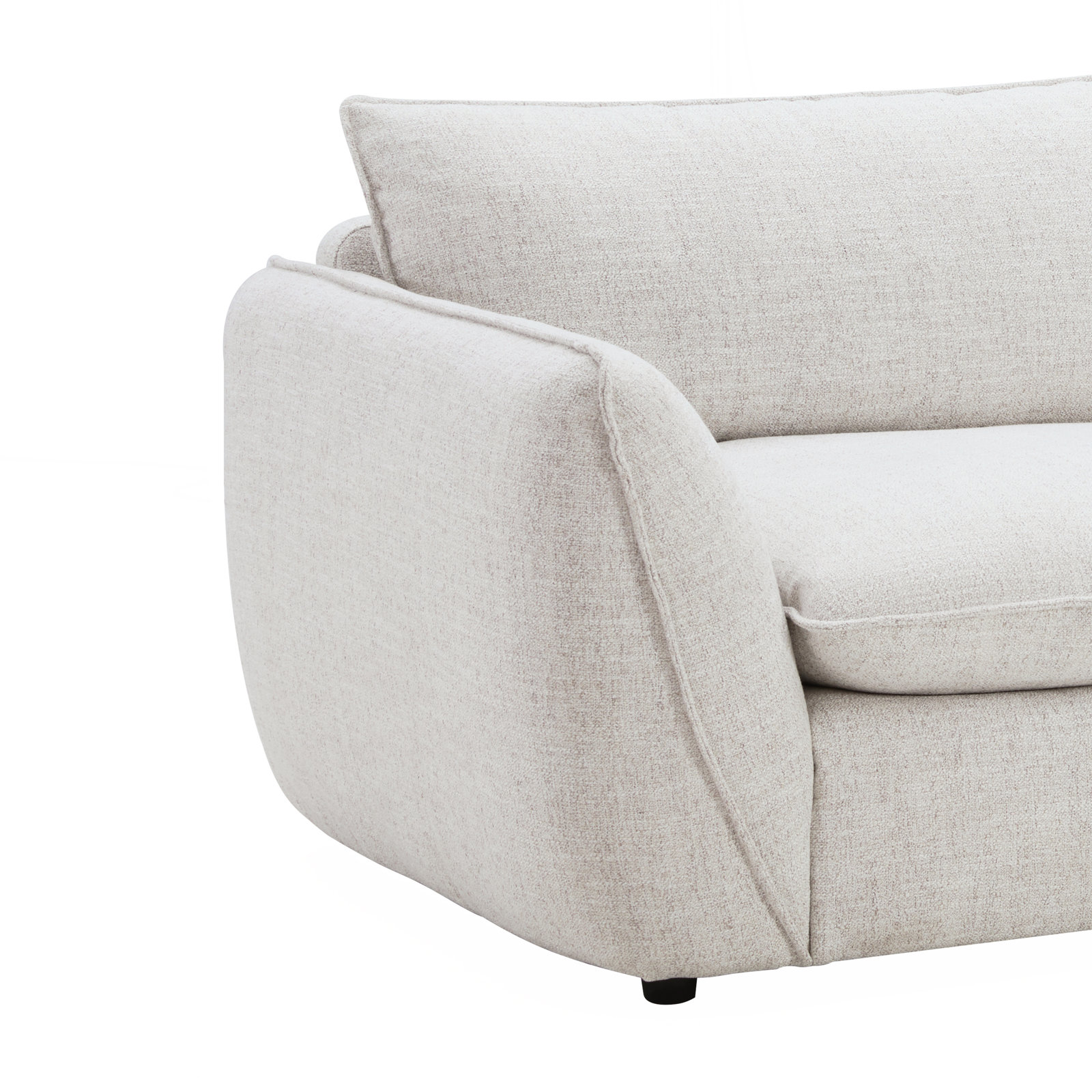 Tony 91'' Upholstered Sofa, Nathan Wheat Tweed