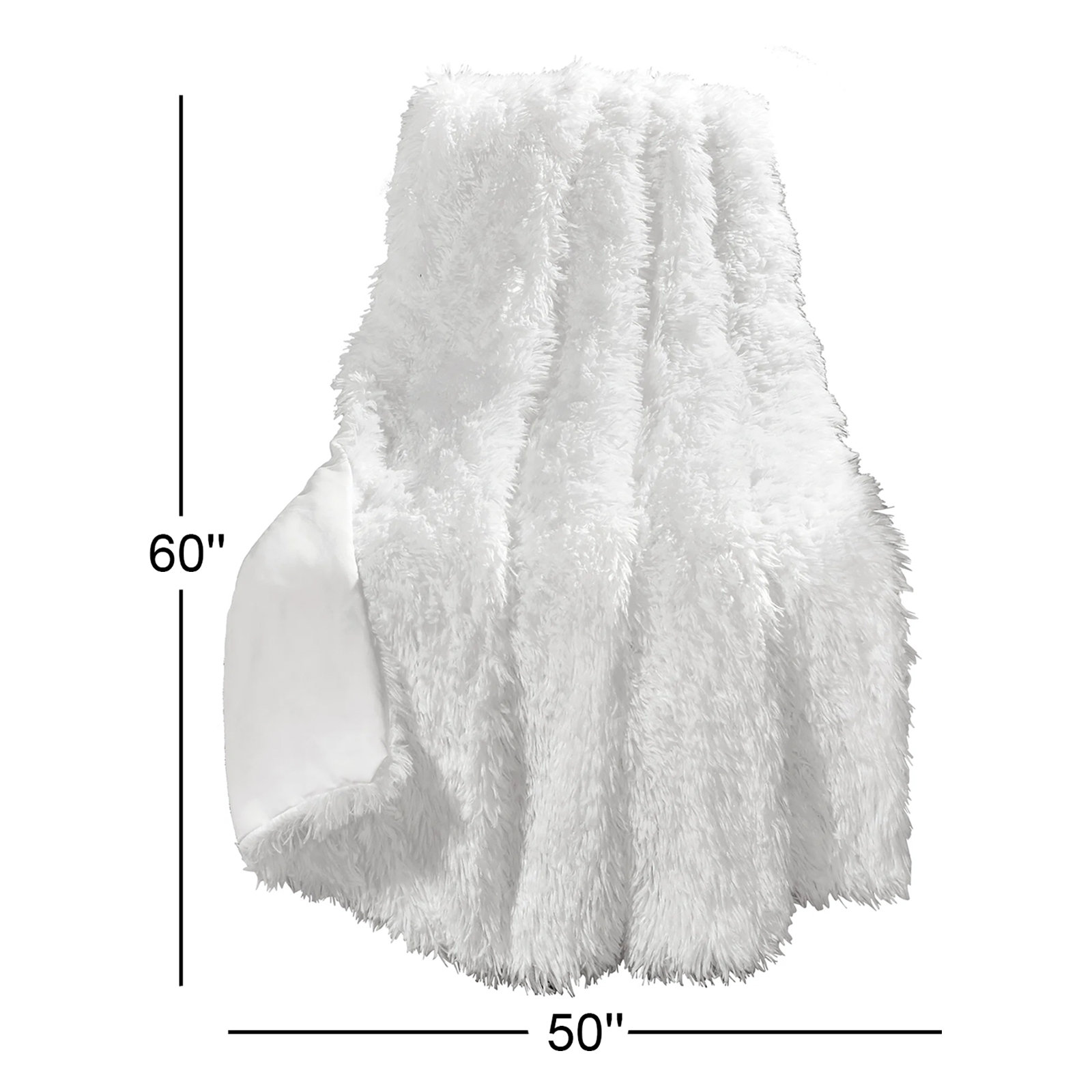 Exie Throw Blanket, White