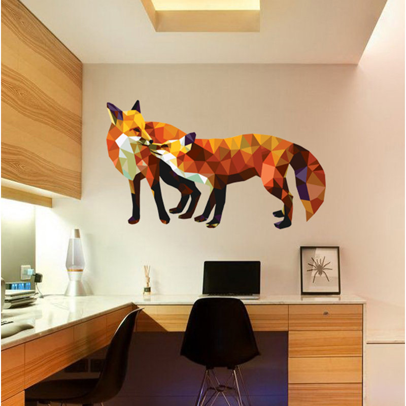 Animals Wall Decal, 33" H x 59" W