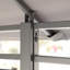 Pavillon de jardin extérieur 13 x 10 pi, double toit ventilé et parois latérales détachables, gris-126206672