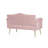 Pink Velvet Tufted Sofa with Gold Metal Legs, Modern Upholstered Loveseat Couch for Living Room Bedroom Apartment-504930712