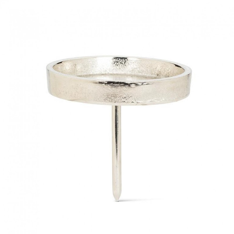 Porte-bougie pilier, Argent argent