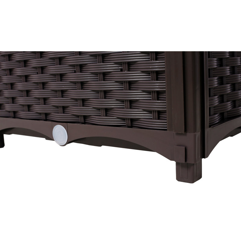 Jardinière surélevée pour le jardinage extérieur - 31,5 po x 15,7 po x 27,7 po, légumes en polypropylène brun drainant, fleurs, herbes, lits carrés avec légumes, jardin surélevé