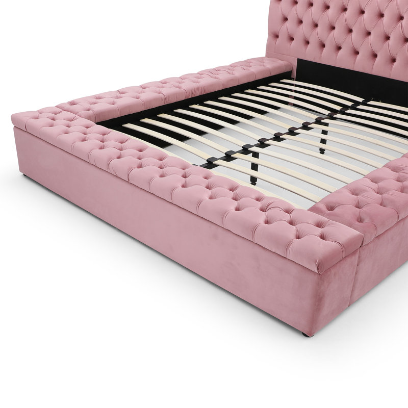 Rosdorf Park Aidelyn Upholstered Storage Bed & Reviews | Wayfair