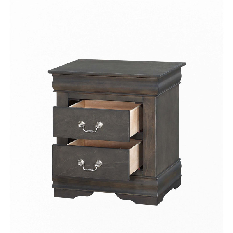 4PCS Bedroom Set(No Chest), Dark Grey, King
