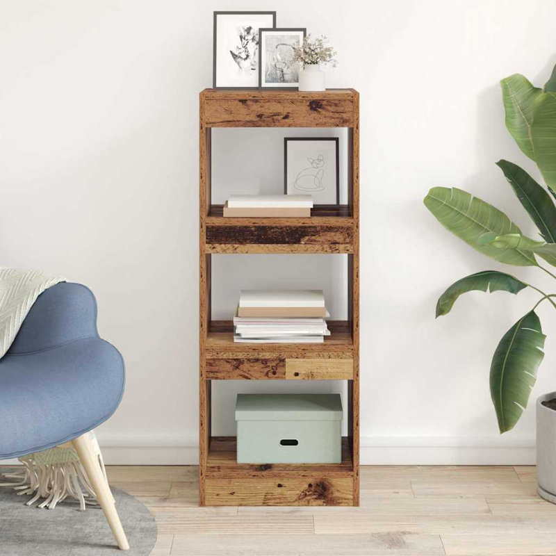 Standard Bookcase, Dark Brown, (3 Shelves) 103cm H x 30cm W x 40cm D
