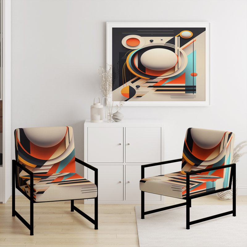 Fauteuil d'appoint rembourré Briadale, Noir, noir, noir, noir
