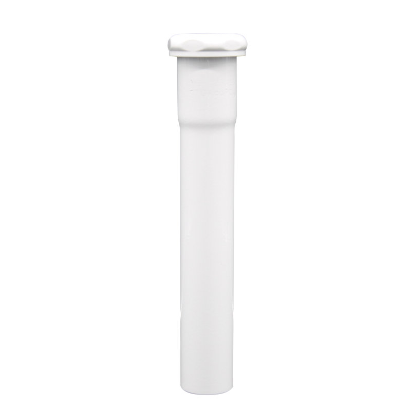 Tube d'extension à joint coulissant de 1-1 / 4 po x 12 po, Blanc thermolaqué