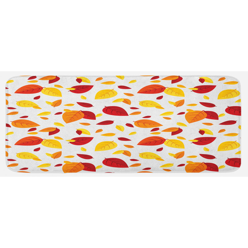 Tapis de cuisine à feuilles