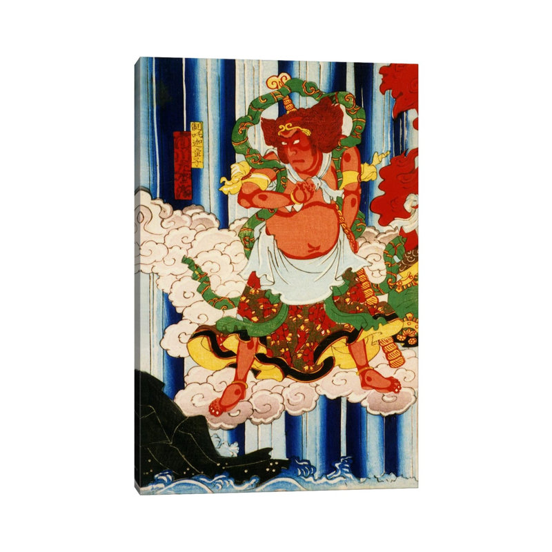 Man With Kanabo - Wrapped Canvas Painting