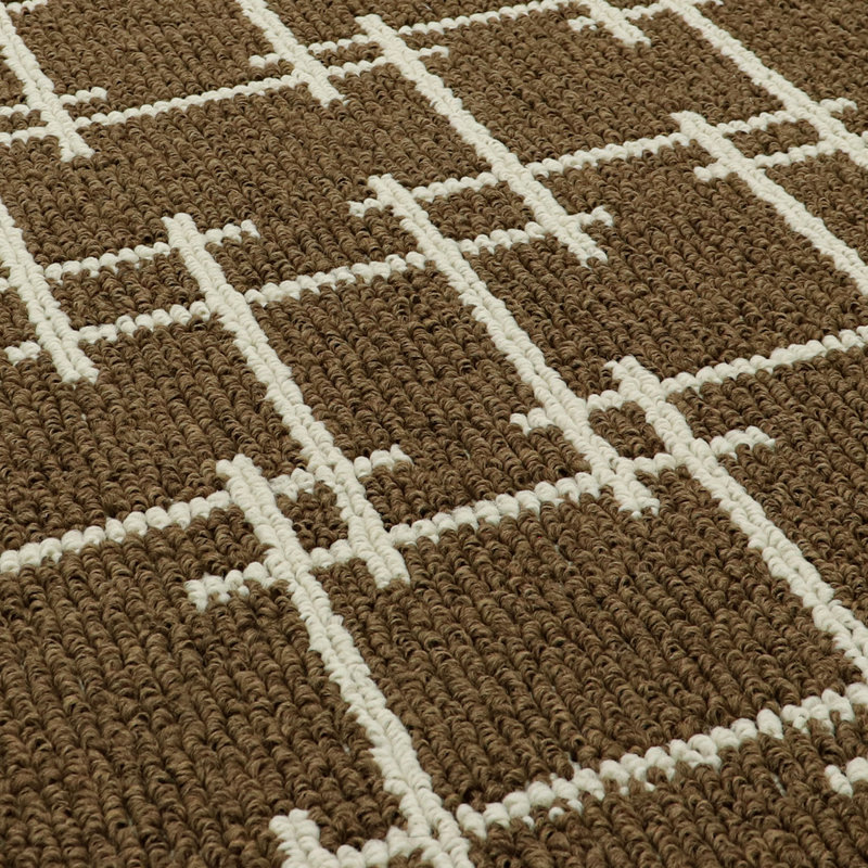 Non-Slip Indoor Doormat, Rectangle W40 x L70 cm, Brown