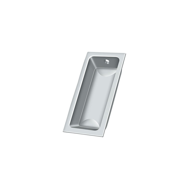 Flush Cup / Bin Pull, Polished Chrome