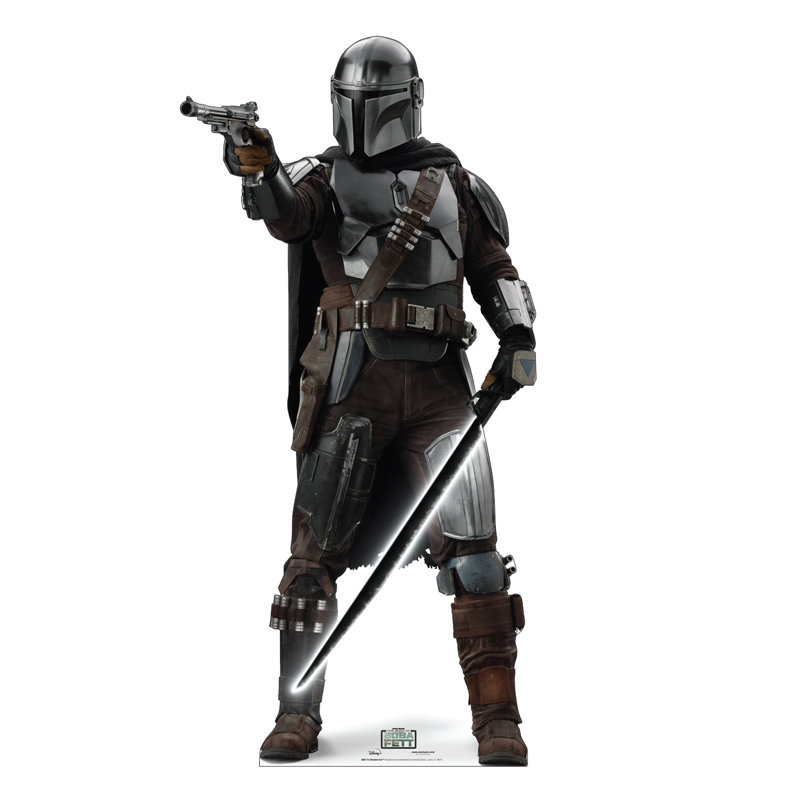 Life-Size Mandalorian Cardboard Standee, 72" Tall