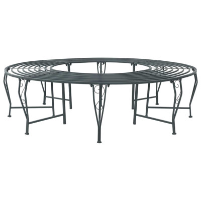 160 cm W Steel Tree Bench