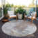 Machine Washable Indoor/Outdoor Cinead ACN1675 Mocha Rug