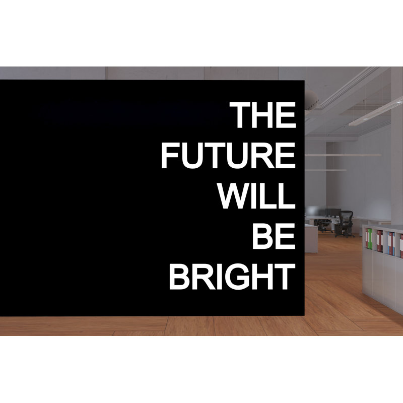 Autocollant décoratif «The Futur Will Be Bright» pour employé de bureau, autocollant de motivation inspirant travail d'équipe