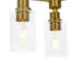 Plafonnier semi-encastré 3 lumières Spoutnik