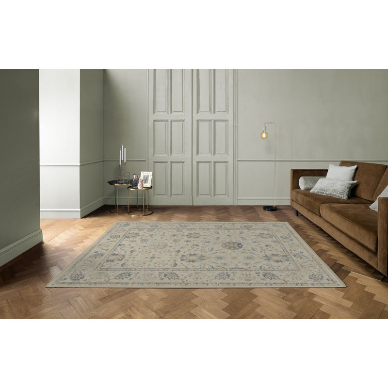 Shawnee Floral Viscose Area Rug, Rectangle 200 x 290cm