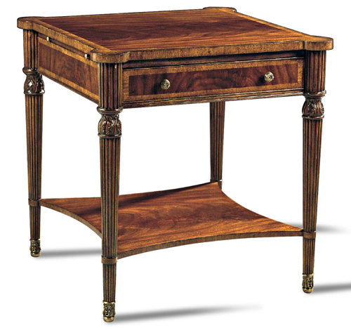 Scarborough House Solid Wood End Table, Mahogany