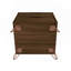 Rockefeller 20" Nightstand In Brown Brown (2-Drawer)-1933657165