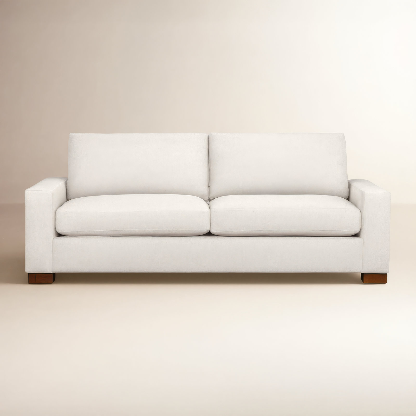 Jonie 91'' Upholstered Sofa, Nomad Snow Crypton® Chenille