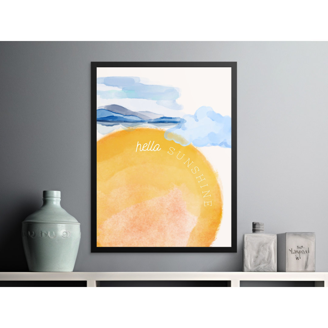 Nursery Wall Art Black Framed Poster