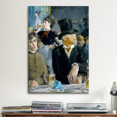Reproduction d'art sur toile, "At the Café" par Edward Manet