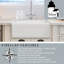 Island 35.75'' L Single Basin Kitchen Sink-130889203