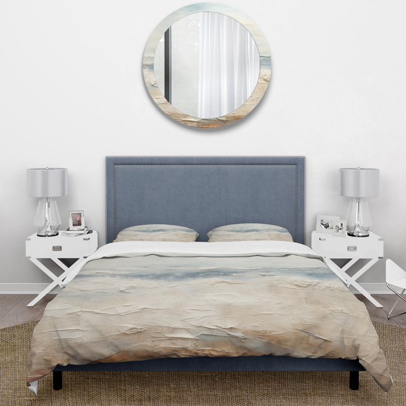 Ensemble de housse de couette Modern Coastal, Housse de couette pour grand lit et 2 taies décor
