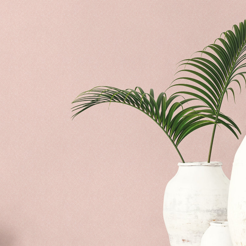 Barada 10m x 53cm Matte Wallpaper Roll, Pink