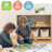 ECR4Kids 2-Shelf Mobile Single-Sided Storage Cabinet, Classroom Furniture-98788215