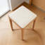 Tabouret de coiffeuse en bois massif de chêne rouge-808263599