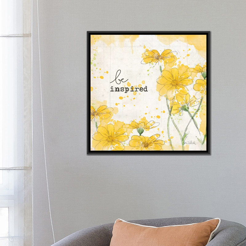 « you brillance ii », reproduction d’art sur toile, H 18 po x l 18 po x P 1,5 po, Toile avec cadre noir, Pas de tapis