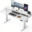 Bureau debout électrique à hauteur réglable avec tiroirs pour le bureau personnel, table de jeu avec tablette de rangement et 4 hauteurs préréglées-867939984-867939991