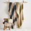 Faux Mohair Throw - Soft Fringed Ombre Blanket-1445907681