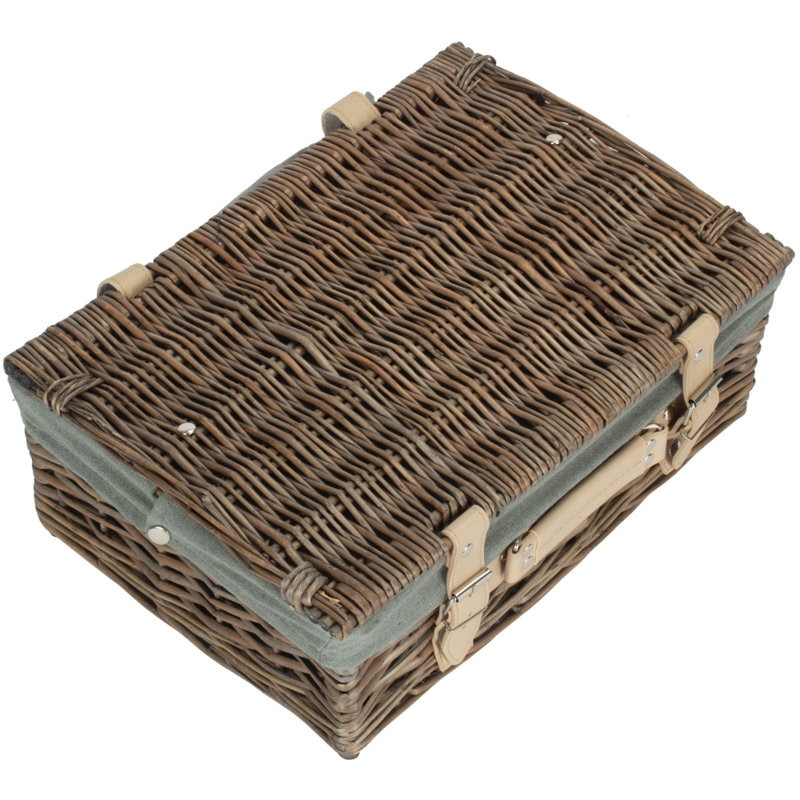 Bay Isle Home Wilow Decorative Basket, 15" x 36" x 26", Antique Wash/Grey, 1404