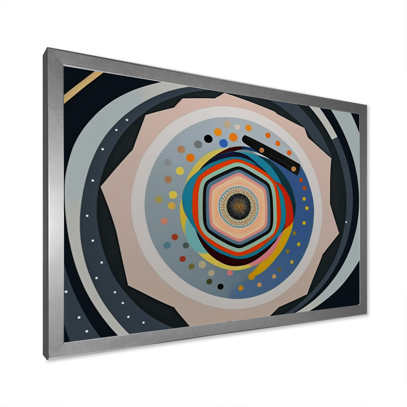 Découverte de l'art de l'alignement spirituel - reproduction sur toile, H 16 po x l 32 po x P 1 po, Cadre simple argenté