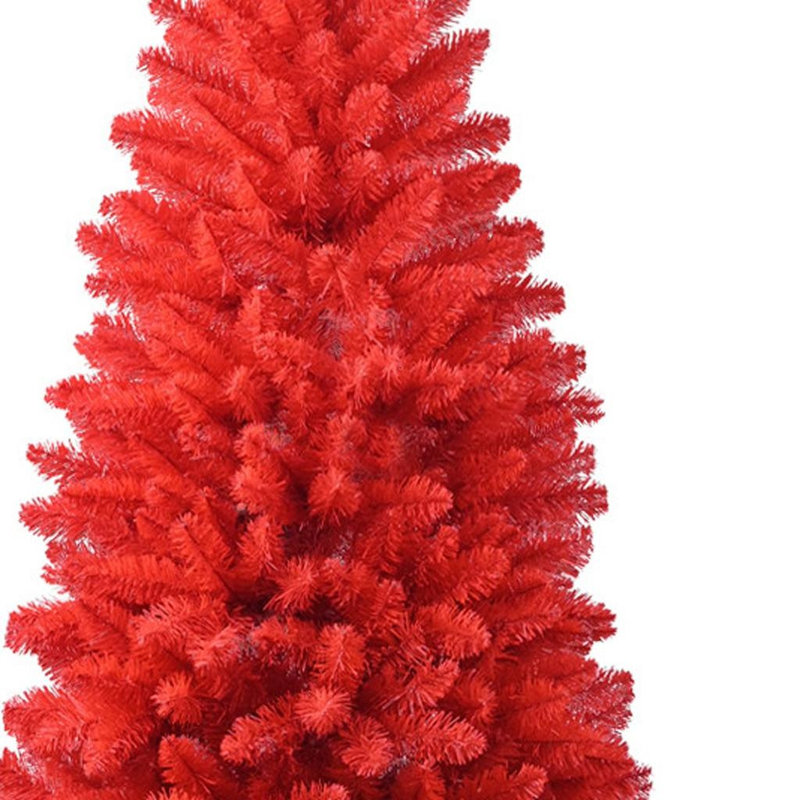 Sapin de Noël rouge 6 pi