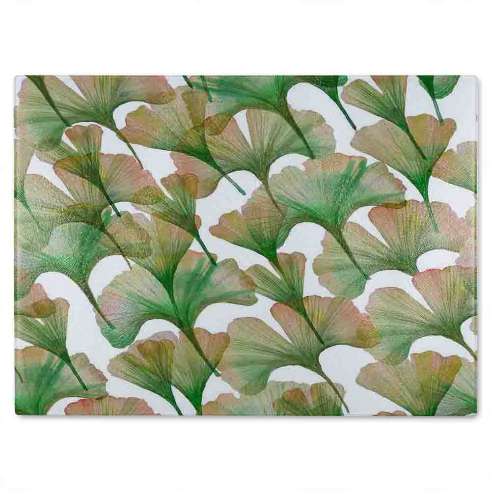 Ginkgo biloba Glass Chopping Board