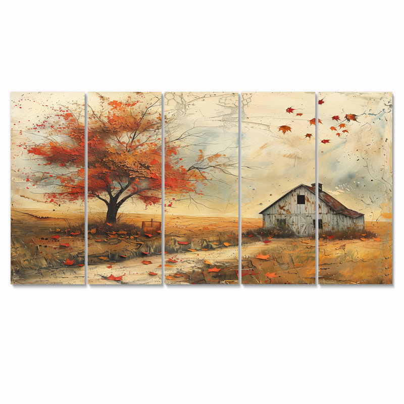 Ensemble de salon d'art mural rouge et blanc, H 28 po x l 60 po