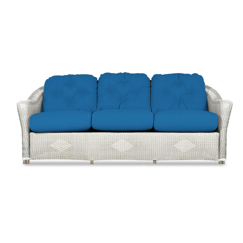Reflections Outdoor 3 - Seat Patio Sofa, Hansen Spa, Antique White