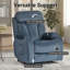 Fauteuil inclinable électrique Power Lift pour personnes âgées, velours flocon de neige 35 po, télécommande, 330 lb, poche latérale, vert foncé - petit espace-66118160