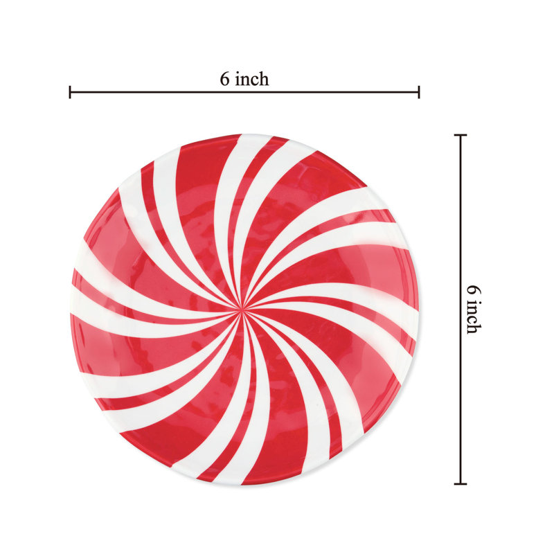 Peppermint, 6" Melamine Plate S12
